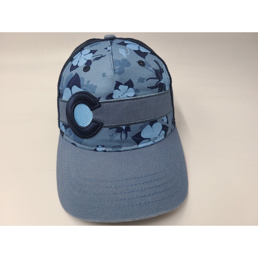 Republic Floral Mesh Trucker Snapback Hat Cap Mountain Lifestyle Brand Colorado